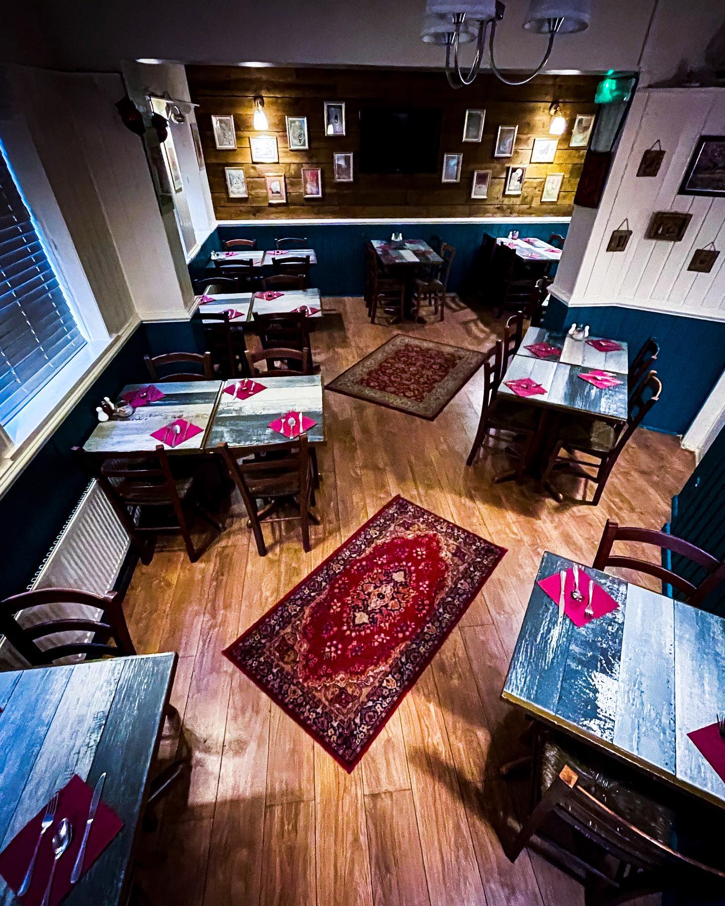 The inviting dining room at Qashqai Kitchen